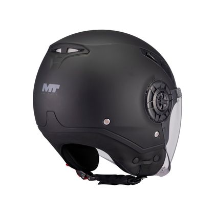 Otvorený prilba MT HELMETS AERIS - PURE MATT - Čierna