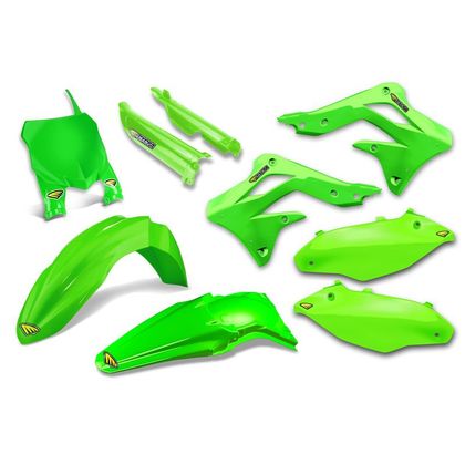 Kit de piezas de plástico CYCRA Powerflow verde flúor