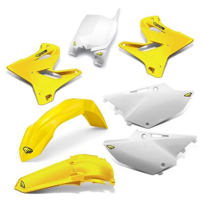 Kit plastiques CYCRA Powerflow blanc / jaune