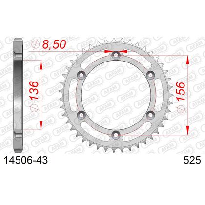 AFAM #525 Type Staal Kettingset