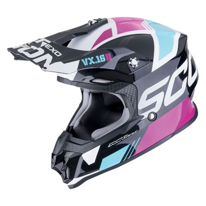 Scorpion Exo VX-16 EVO AIR - ANALOG 2026 Cross helmet - Blue / Pink