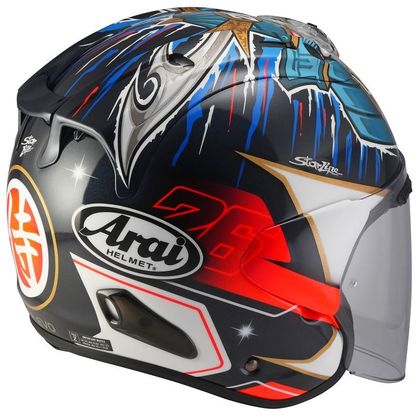 Arai SZ-R VAS EVO - PEDROSA SHOGUN - REPLICA Helm - Zwart / Rood