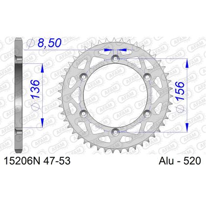 AFAM 520 Aluminium type Chain kit