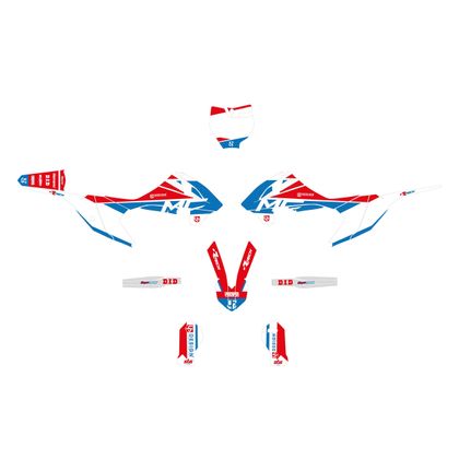 Kit déco UP Design ROUND - Rouge Ref : UPD0089 / 1593436002L GAS-GAS 65 MC 65 - 2021 - 2024