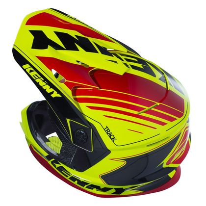Casque cross Kenny TRACK  BLACK RED YELLOW FLO 2016
