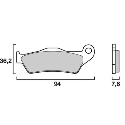Pastillas de freno Brembo Sinterizado Metal Delantero Vidriado /Parte trasera según modelo Ref : 07BB0483 