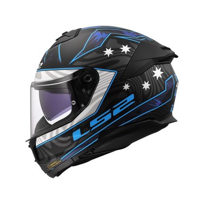 LS2 FF808 - STREAM II - GALDAM Integralhelm - Schwarz / Blau