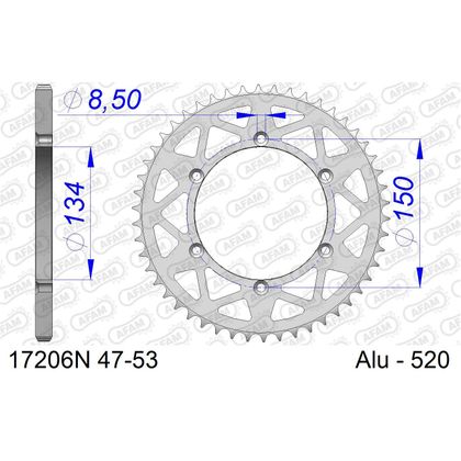 AFAM 520 Typ Aluminium Ketten-Set