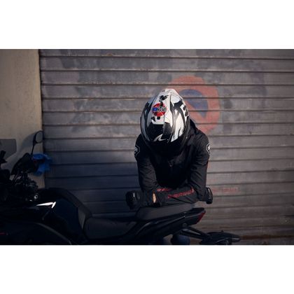 Kask jet Shark SKWAL JET CUP REPLICA ZARCO SUZUKA Mat - Czarny / Biały