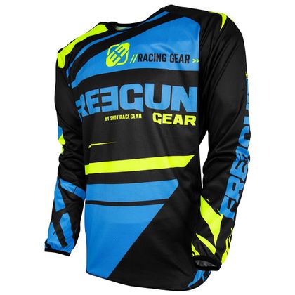 Camiseta de motocross Shot by Freegun DEVO NERVE BLUE ENFANT Ref : FRG0231 