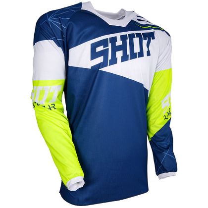 Camiseta de motocross Shot CONTACT INFINITE BLUE WHITE NEON YELLOW 2018 Ref : SO1115 