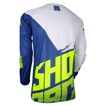 Camiseta de motocross Shot DEVO VENOM BLUE NEON YELLOW NIÑO