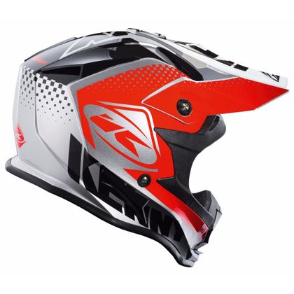Casque cross Kenny PERFORMANCE - ARGENT ROUGE -  2018