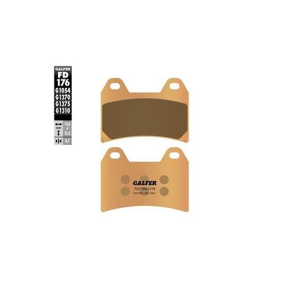 Plaquettes de freins Galfer Racing racing G1310 Ref : GALR0012 / FD176G1310 
