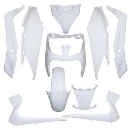 Kit de carenado P2R blanco brillante (10 piezas) maxi-scooter - Blanco