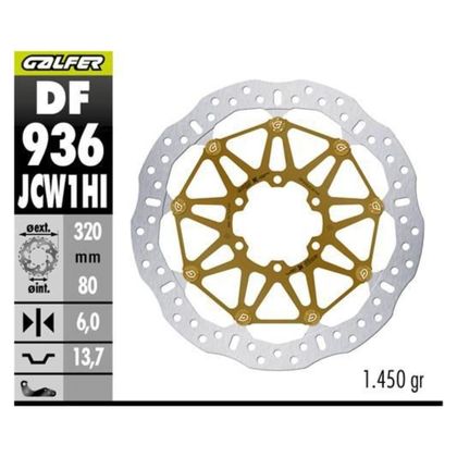 Disque de frein Rond Galfer Racing FLOATECH KASHIMA 320X6MM