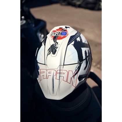 Kask jet Shark SKWAL JET CUP REPLICA ZARCO SUZUKA Mat - Czarny / Biały