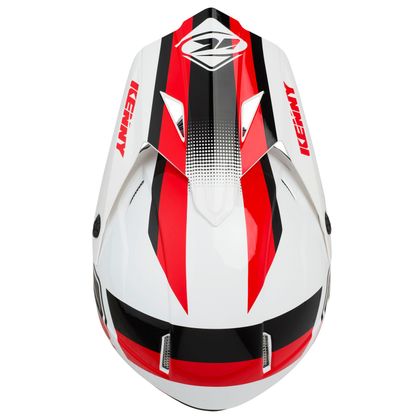 Casque cross Kenny TRACK WHITE BLACK RED 2019