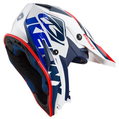 Casque cross Kenny TRACK WHITE RED ENFANT