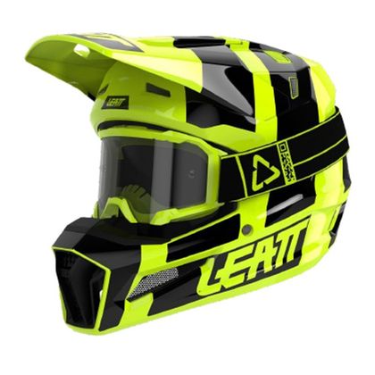 Casco de motocross Leatt 3.5 V24 con gafas 4.5 2024 - Amarillo