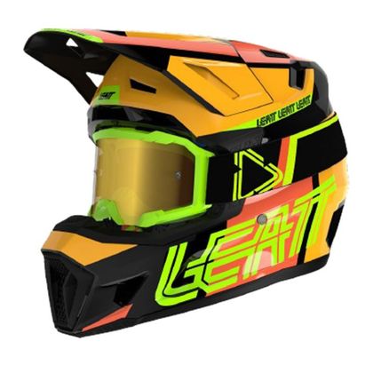 Casco de motocross Leatt 7.5 V23 con gafas 4.5 Iriz 2024 - Amarillo