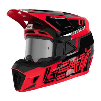 Casco de motocross Leatt 7.5 V23 con gafas 4.5 Iriz 2024 - Rojo