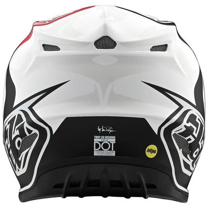 Casco de motocross TroyLee design SE4 POLYACRYLITE W/MIPS - SKULLY - WHITE MATT 2020