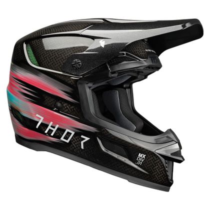 Casco de motocross Thor REFLEX ECE THEORY CARBON MULTI 2023 - Negro Ref : TO2823 