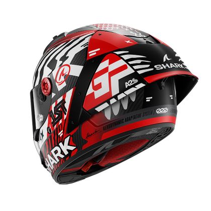 Shark AERON-GP FIM RACING #2 SPEED-FANCY Integraalhelm - Koolstof / Wit