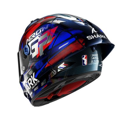 Shark AERON-GP FIM RACING #1 REPLICA ZARCO OVERWINNING 2025 Integraalhelm - Carbon / Blauw