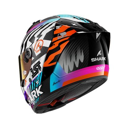 Casque intégral Shark AERON SPEED-FANCY - Blanc / Orange