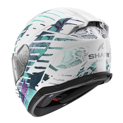 Casque intégral Shark D-SKWAL 3 REPTAIA - Blanc / Blanc
