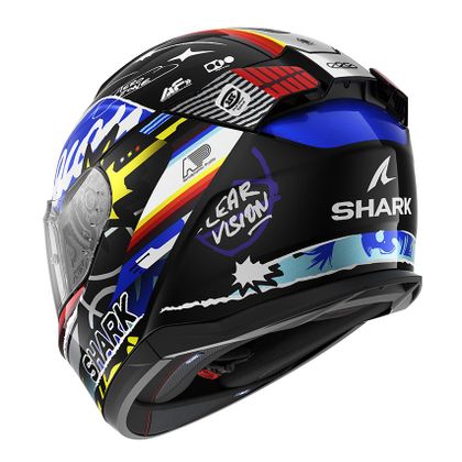 Shark D-SKWAL 3 STREETRUSH Integralhelm - Schwarz / Blau