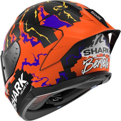 Shark SKWAL CUP REPLICA BERTELLE MAT Fuldkasker - Sort sort / Rød