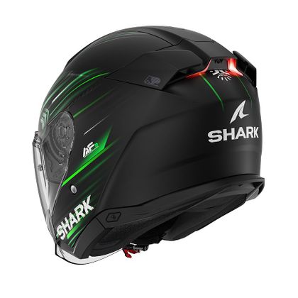 Shark SKWAL i3 JET LICHT-BLUR Jethelm - Zwart / Groen