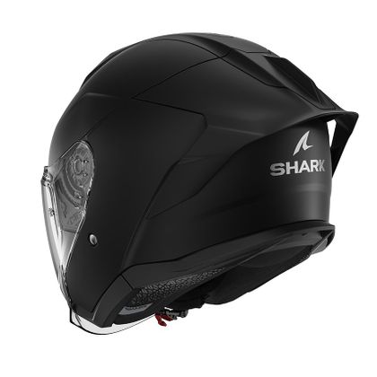 Casque jet Shark SKWAL JET CUP BLANK - Noir / Noir
