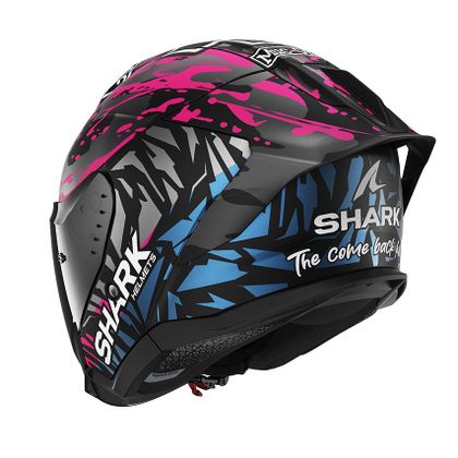 Shark SKWAL JET CUP REPLICA REDDING MAT Jethelm - Zwart / Paars