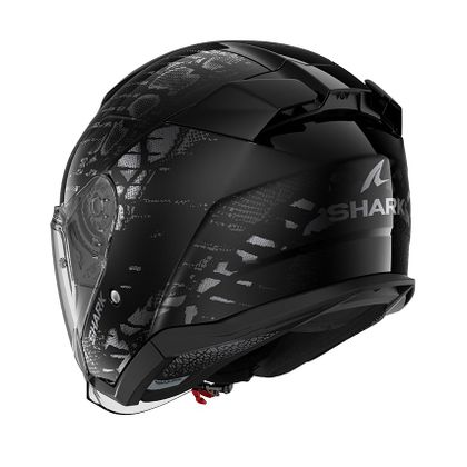 Shark SKWAL JET REPTAIA Jethelm - Zwart / Wit