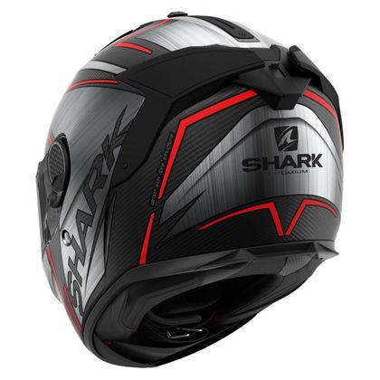 Shark SPARTAN GT PRO CARBON - KROMIUM Helm - Zwart / Rood