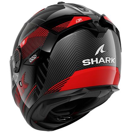Kask integralny Shark SPARTAN GT PRO Carbon AXIUM - Węgiel / Czerwony