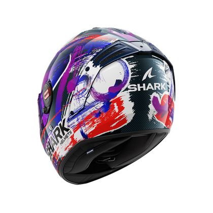 Casque intégral Shark SPARTAN RS CARBON ZARCO SIGNATURE - Carbone / Blanc
