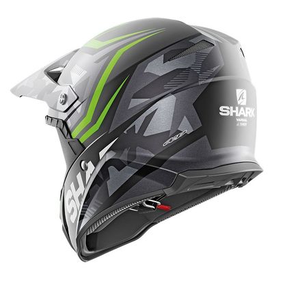 Casco de motocross Shark VARIAL - REPLICA TIXIER MAT - KGA 2021 - Negro / Verde
