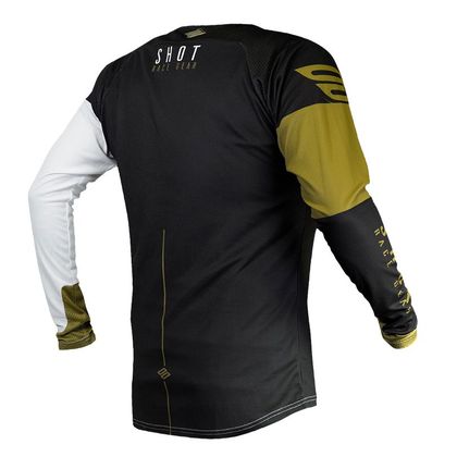 Camiseta de motocross Shot AEROLITE - ALPHA - BLACK GOLD 2020