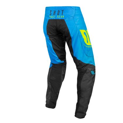 Pantalón de motocross Shot AEROLITE - ALPHA - BLUE NEON YELLOW 2020