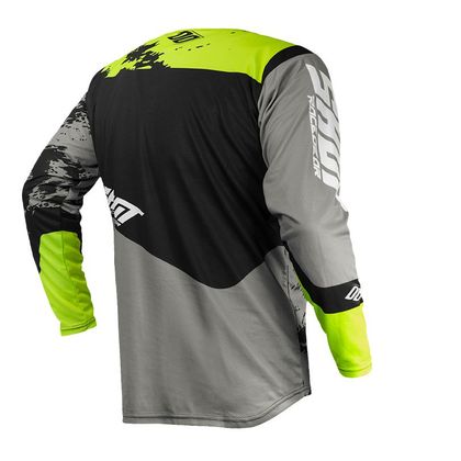 Camiseta de motocross Shot CONTACT - SHADOW - GREY NEON YELLOW 2020