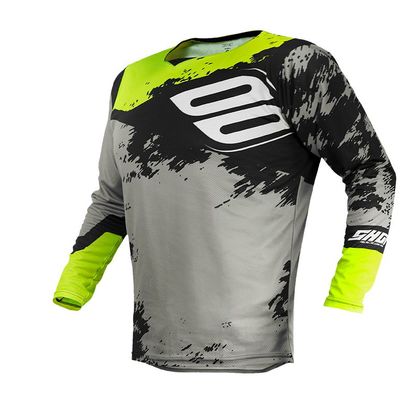 Camiseta de motocross Shot CONTACT - SHADOW - GREY NEON YELLOW 2020 Ref : SO1655 