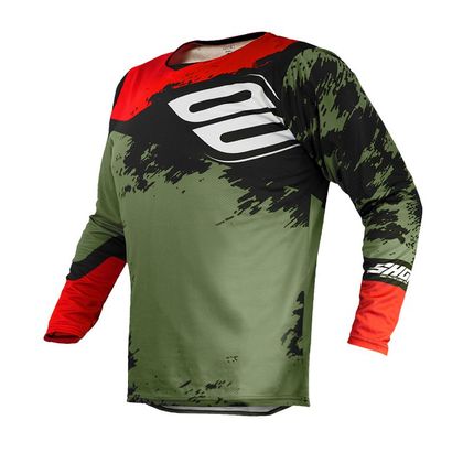 Camiseta de motocross Shot CONTACT - SHADOW - KAKI RED 2020 Ref : SO1658 