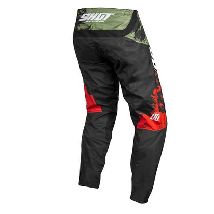 Pantaloni da cross Shot CONTACT - SHADOW - KAKI RED 2020