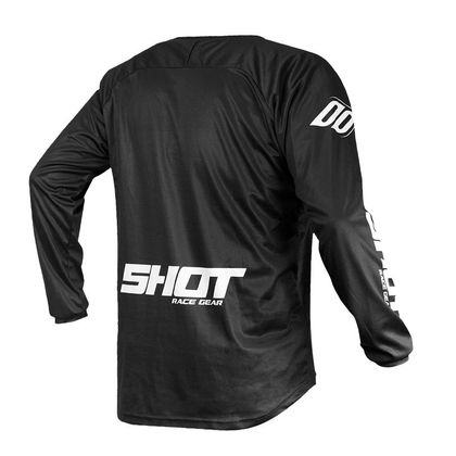 Camiseta de motocross Shot DEVO - RAW - BLACK 2023