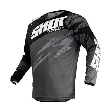 Camiseta de motocross Shot DEVO - VENTURY - BLACK DARK GREY 2020 Ref : SO1667 